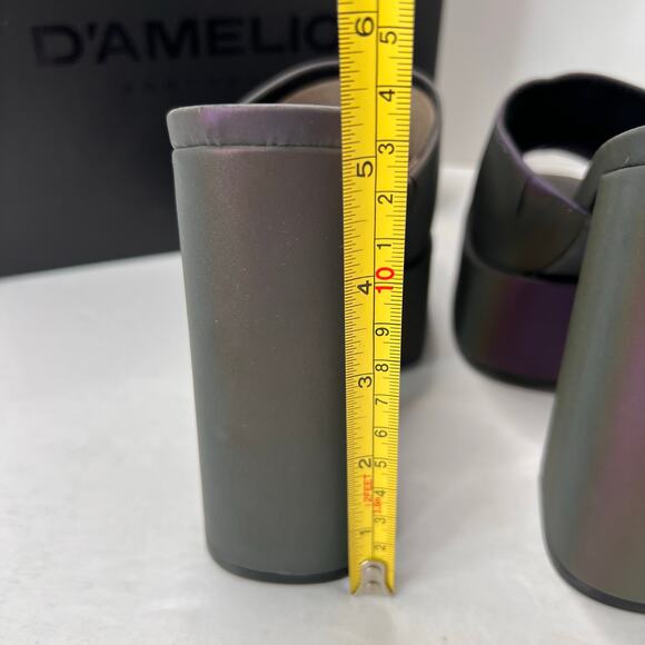 D'Amelio Ravina Multi Reflective Platform Chunky Heel Women 7.5M Tried On - Picture 8 of 11